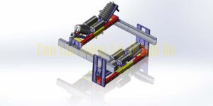 Giá đỡ con lăn lắp đĩa cao su côn